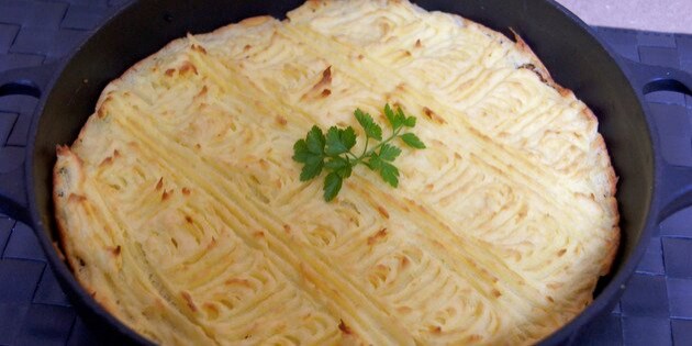 Rillerne i overfladen bliver dejligt sprøde i ovnen