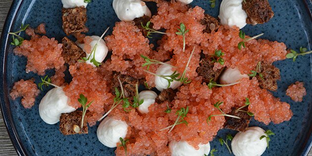 Lidt tættere på anretningen.