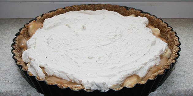 Den færdige Banoffee Pie