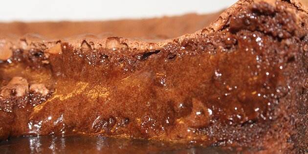 Midten er helt flydende, men kanten er faktisk sprød