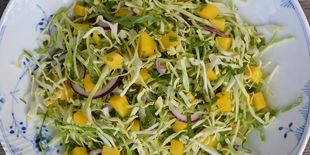 God spidskålsalat der er hurtig at lave.