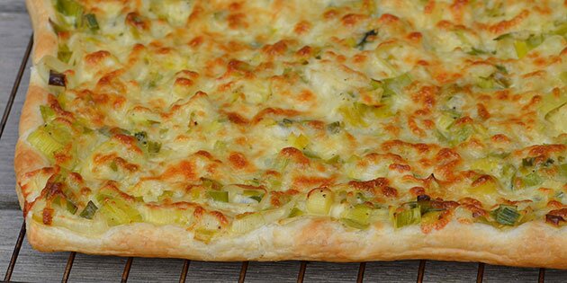 Helt tæt på den fransk inspirerede tærte.