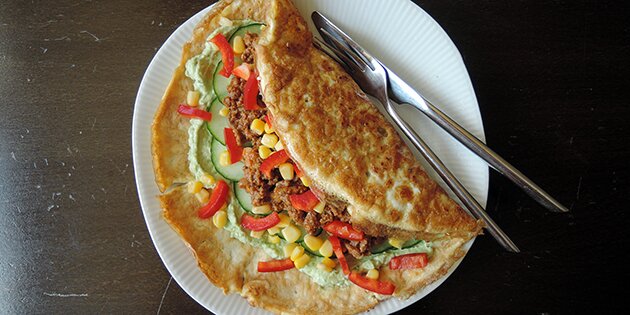 Æggepandekagerne laves helt uden mel