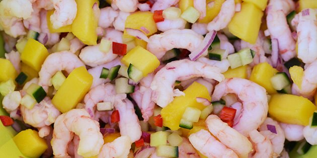 Sådan ser den ud i en ekstra eksotisk udgave uden creme fraiche.