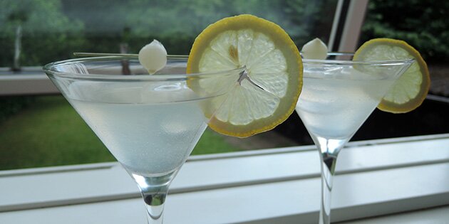 Lækre drinks, der minder om Martini, men serveres med perleløg og går under navnet Gibson