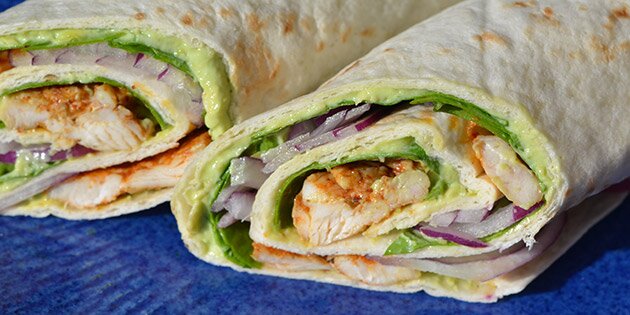 Beregn to hele wraps per person