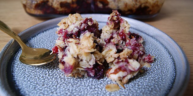 Tærten er klar til servering