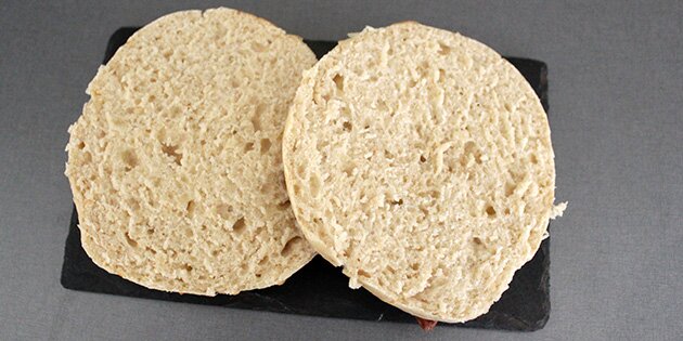 Bollerne er super luftige indeni. Mums!