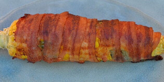 Billede af en majskolbe.