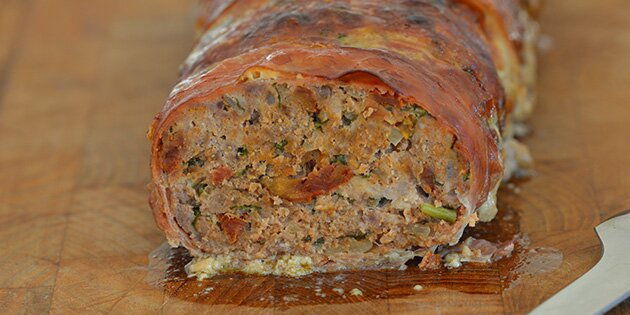 Dejligt italiensk farsbrød med masser af smag fra soltørrede tomater