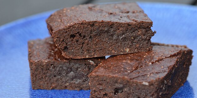 Super nem opskrift på sund brownie uden sukker og mel