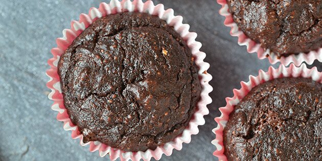 Jeg er helt vild med de her sunde muffins