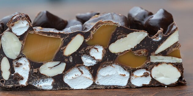 En hjemmelavet Rocky Road bar