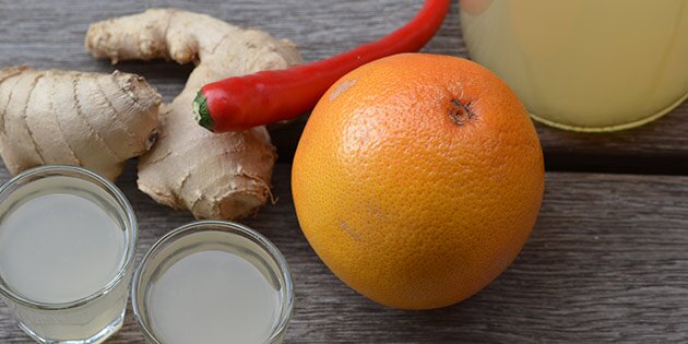 Shotsene er fyldt med sunde ingredienser