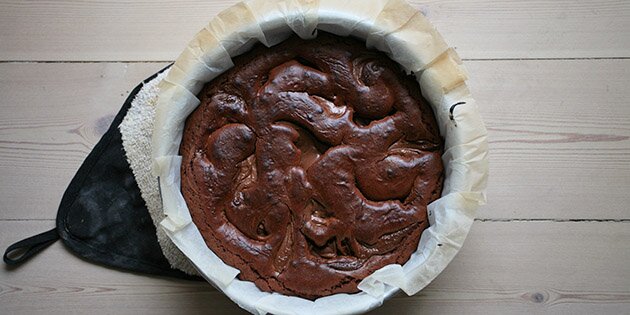 Chokoladekagen kan være klar i løbet af meget kort tid