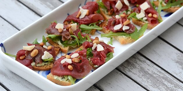 De her carpaccio tapas smager sindssygt godt.