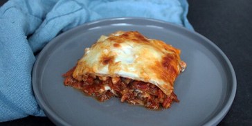 Et styks vegetarlasagne, som selv kødelskere vil være vild med.