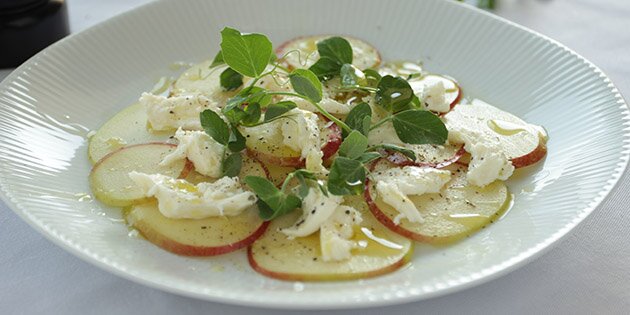 Retten forener det sprøde og cremede, det søde og det syrlige