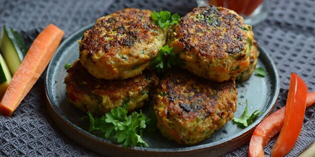 termometer Seminary Citron Kyllingefrikadeller med grøntsager