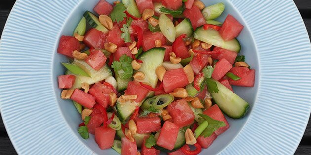 Her kan man bedre fornemme den lækre dressing.