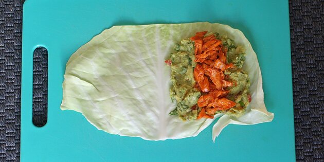 Den "smuldrede" laks kommes på.