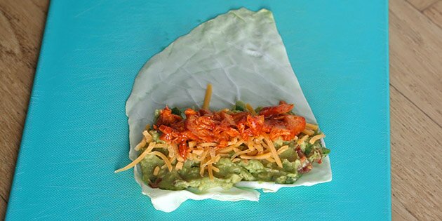 Man kan evt. også komme revet ost i.