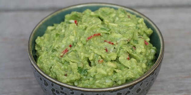 Fantastisk dip: Guacamole med chili, limefrugt og ingefær.