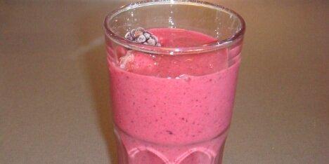 En dejlig frugtig og sund smoothie.