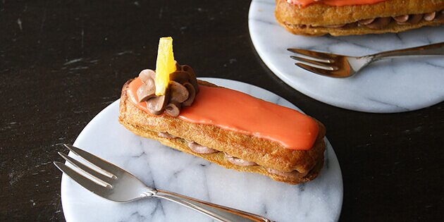 Den lille franske kage er en vandbakkelse fyldt med creme