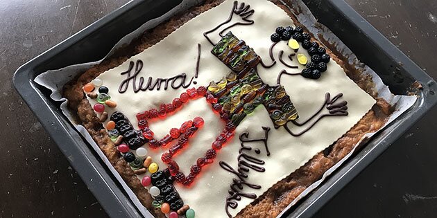 Denne kagemand er lavet af den klassiske fynske brunsviger