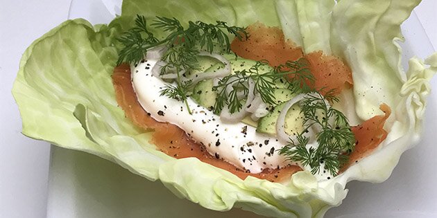 Wrapsene kan bruges som forret eller til en let frokost