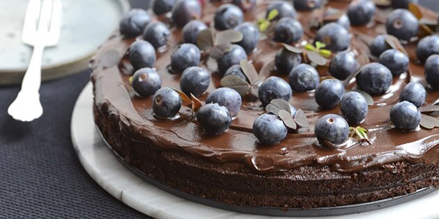 Fantastisk glutenfri brownie lavet med mandelmel, som også giver en dejlig smag.