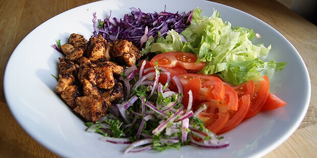 Kebabsalaten er mega nem at lave.