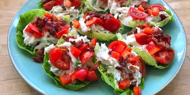 Salat wrapsene er LCHF-venlige og low carb.