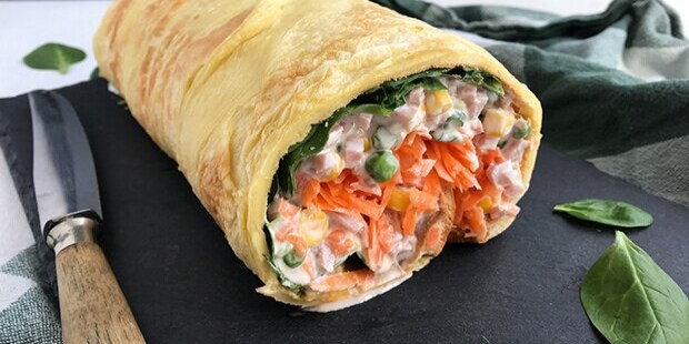 Madrouladen med skinke er med garanti et hit blandt store og små.