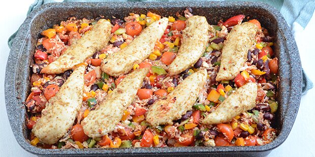 Ovnretten er stegt færdig og klar til servering.