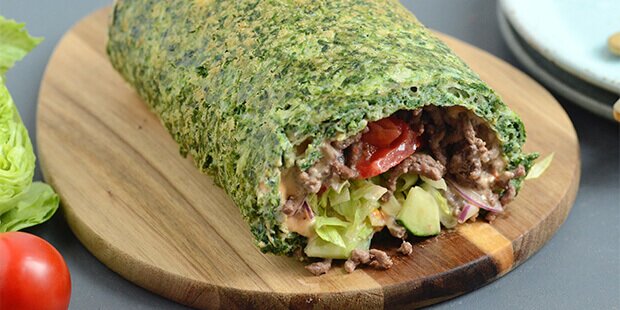 Den lækre sunde burgerroulade er super god, hvis du spiser LCHF.