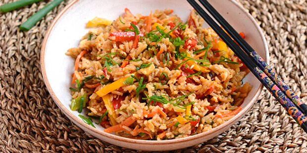 Toppet med forårsløg.