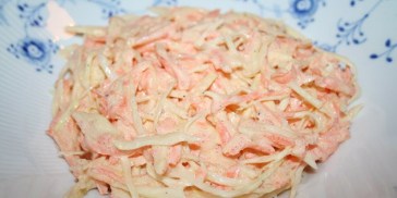 Simpel coleslaw - Nemt, hurtigt og lækkert.
