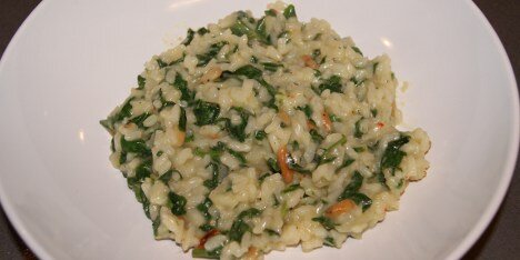 Risotto spinat