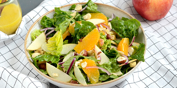 Salat passer rigtig godt til flæskesteg