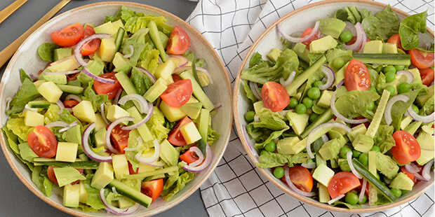 De to varianter af salaten