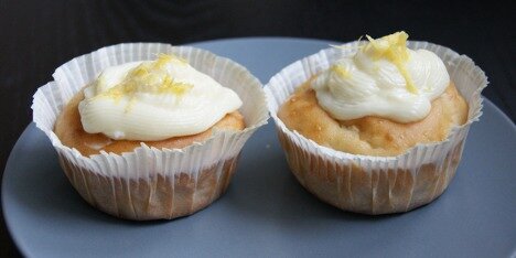 Flotte og dejlige cupcakes med citron.