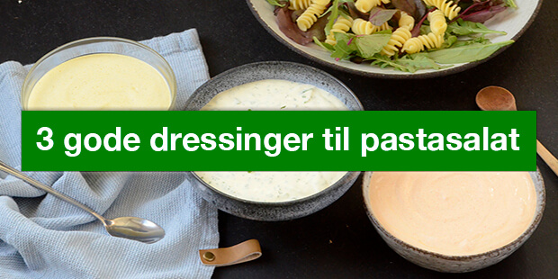 Cremet dressing til pastasalat