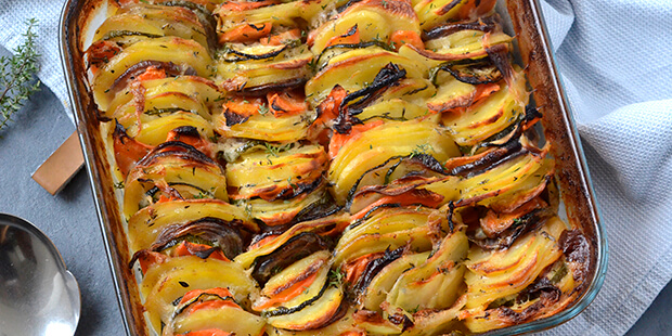 De dejlige grøntsager giver det smukkeste farvespil.