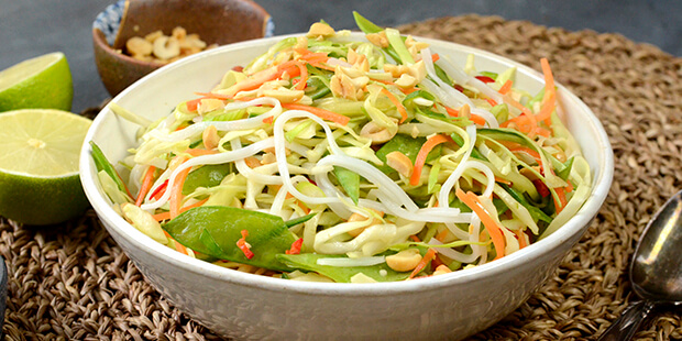 Tilføj nudler og få en mere fyldig salat