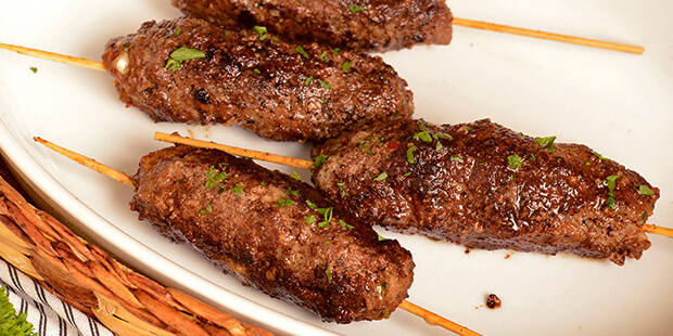 Shish kebab - med lækker krydret smag