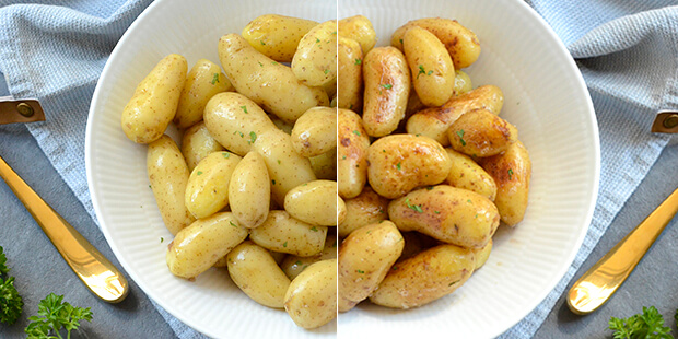 Smørstegte eller kogte aspargeskartofler er begge gode måder at tilberede delikatessekartoflerne på.