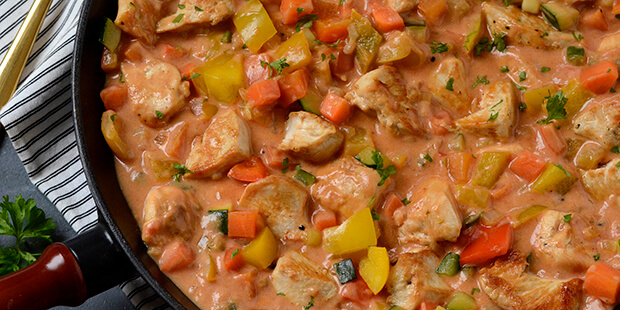 Det er rigtig hurtigt at bikse sammen og ovenikøbet fedtfattigt.