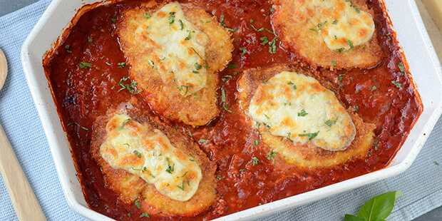 Der findes nærmest ikke nogen bedre ret end chicken parmesan.